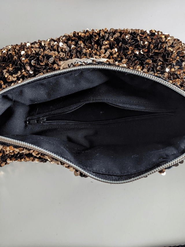 Sac banane sequins dorés