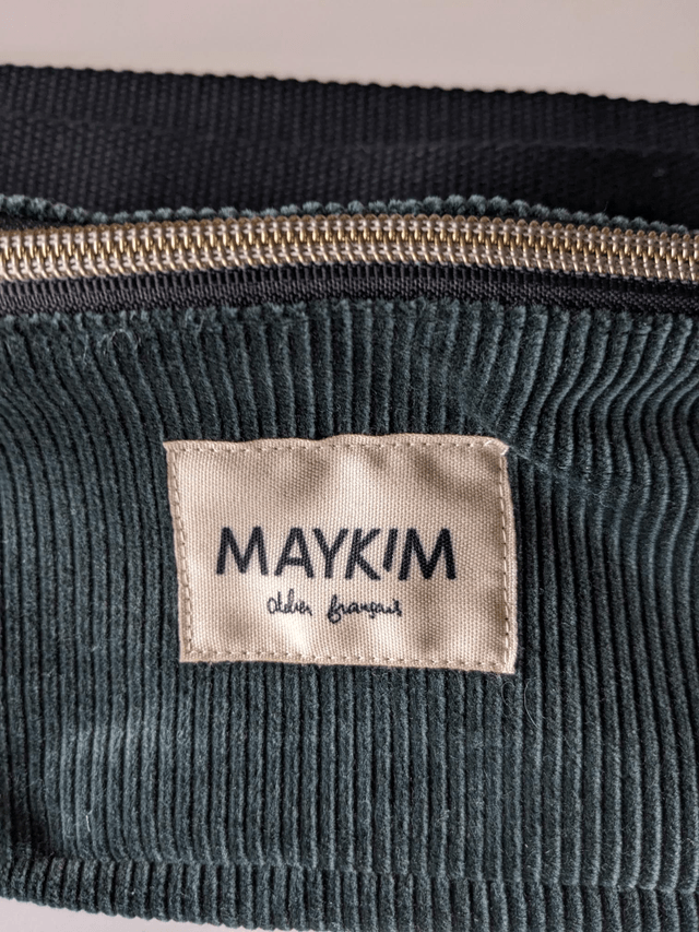 Sac banane velours vert