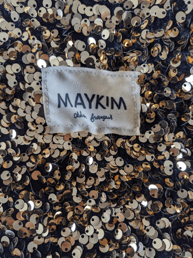 Sac banane XL sequins dorés